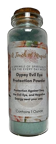 Gypsy Evil Eye Protection Powder - 1 Ounce against Envy, Malocchio, Witchcraft, Traditional Recipe with POWERFUL Herbs, Roots, Powders