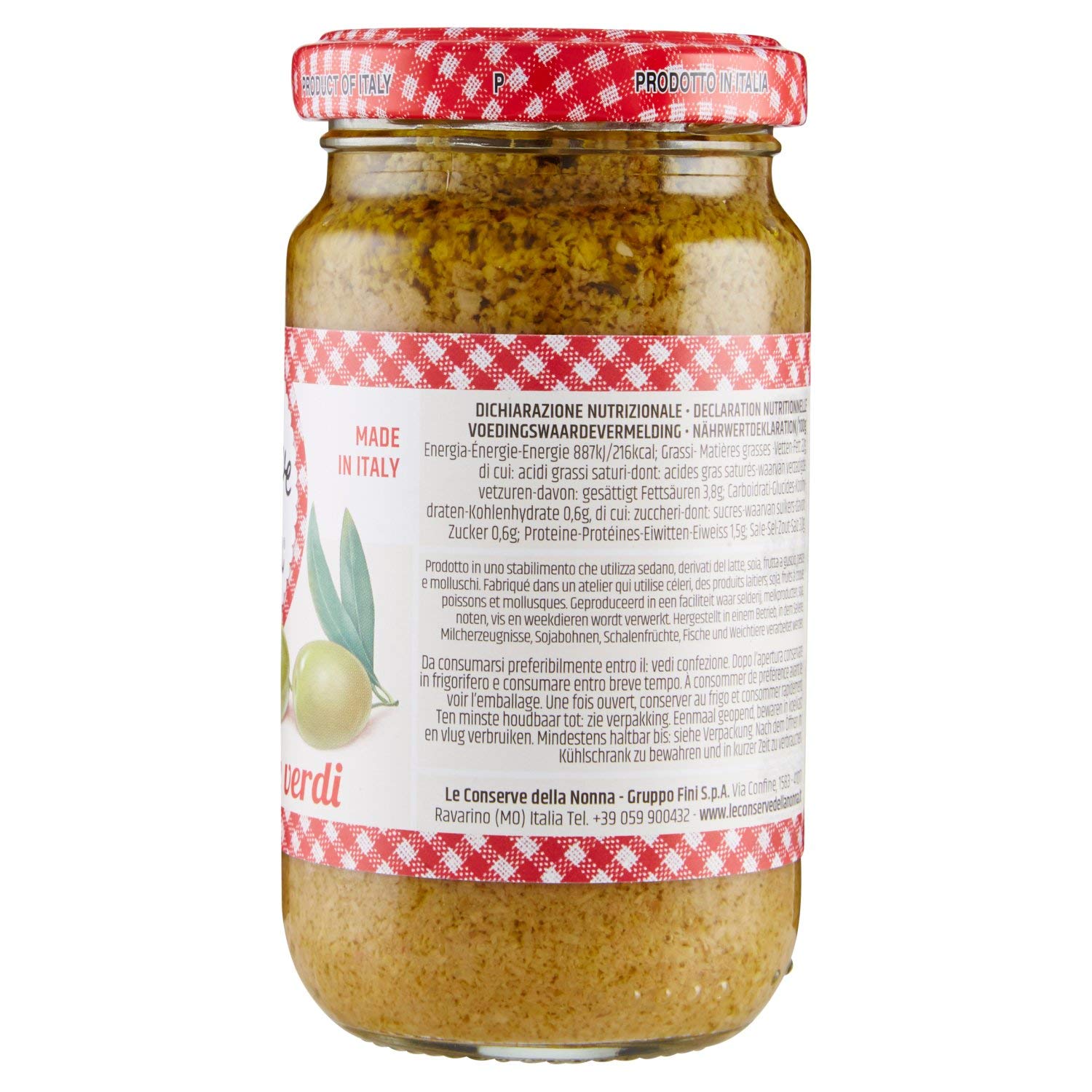 Le Conserve della Nonna Patè di Olive Verdi - 190 gr