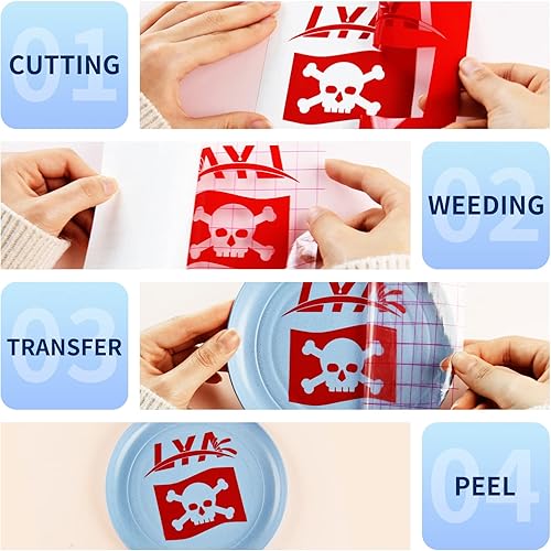 Miniatura 80 de Lya Vinyl - Vinilo permanente negro brillante, rollo adhesivo permanente de 12 pulgadas x 50 pies para máquina de corte, rollo de vinilo para Negro