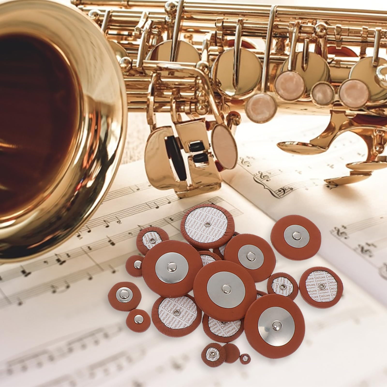 1 Satz Altsaxophon Reparaturset mit Schrauben und Synthetischem Material für Selbstgemacht Wartung und Ersatz Beschädigter Teile in Verschiedenen Farben für Zufällige Farbe