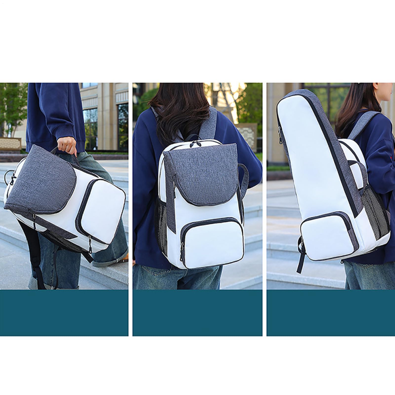 Generisch Plecak tenisowy do badmintona, Sports Gear Storage Bag, organizer na sprzęt podróżny, dla chłopców, dziewcząt, młodzieży, dorosłych, kobiet, mężczyzn, przyjaciół, rodziny, 30 x 20 cm