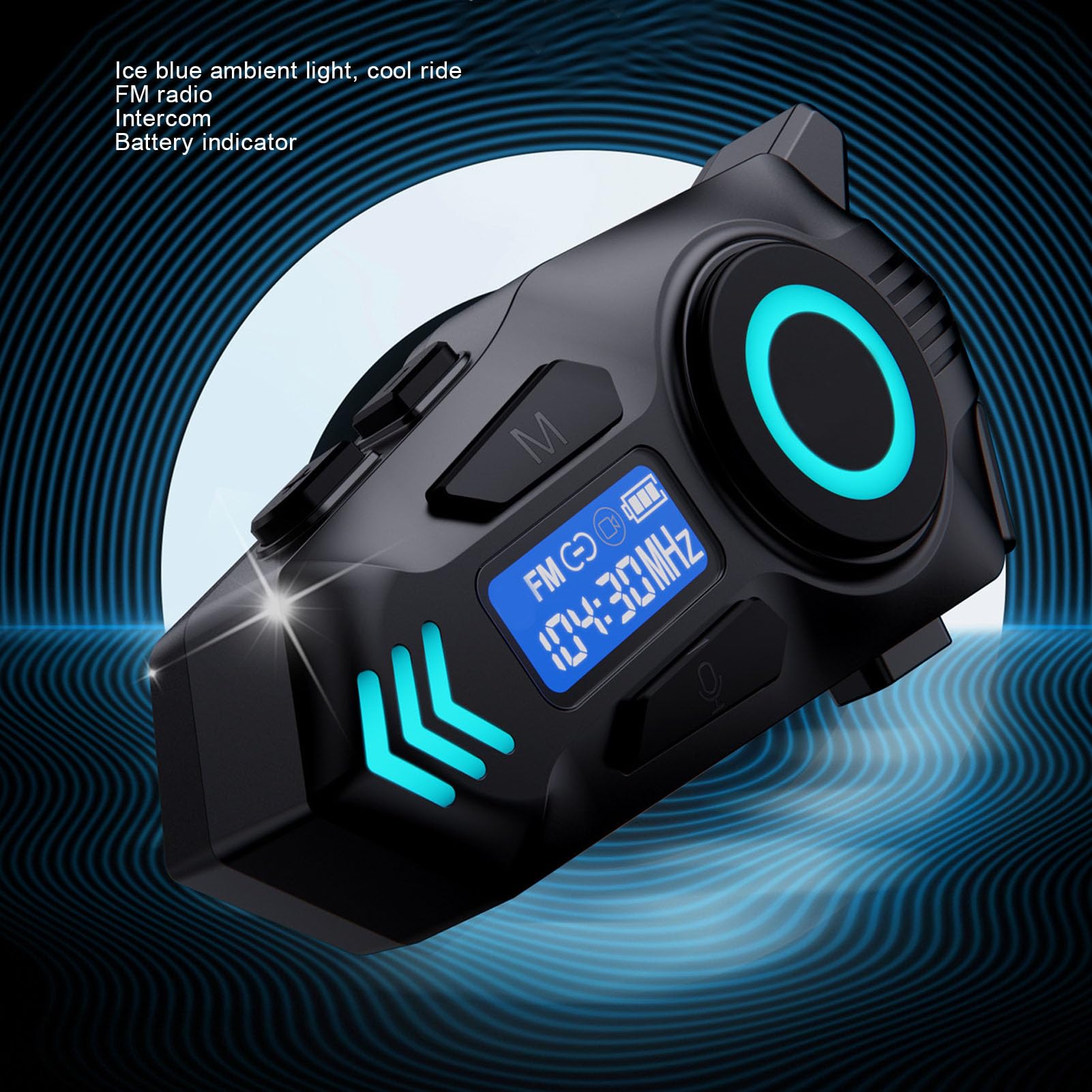 Cuffie da Casco Bluetooth 5.4 Riduzione del Rumore Impermeabile per la Guida in Moto, Batteria a Lunga Durata, Connettività a Doppio Dispositivo