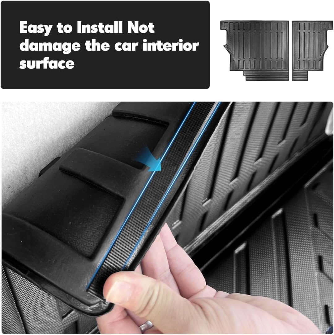 Fit for 2012-2016 Honda CRV Trunk Cargo Mats，All-Weather TPE Rear Cargo Liner Protector for Honda CRV Accessories 2012 2013 2014 2015 2016,Black(12-16,Fuel Model)