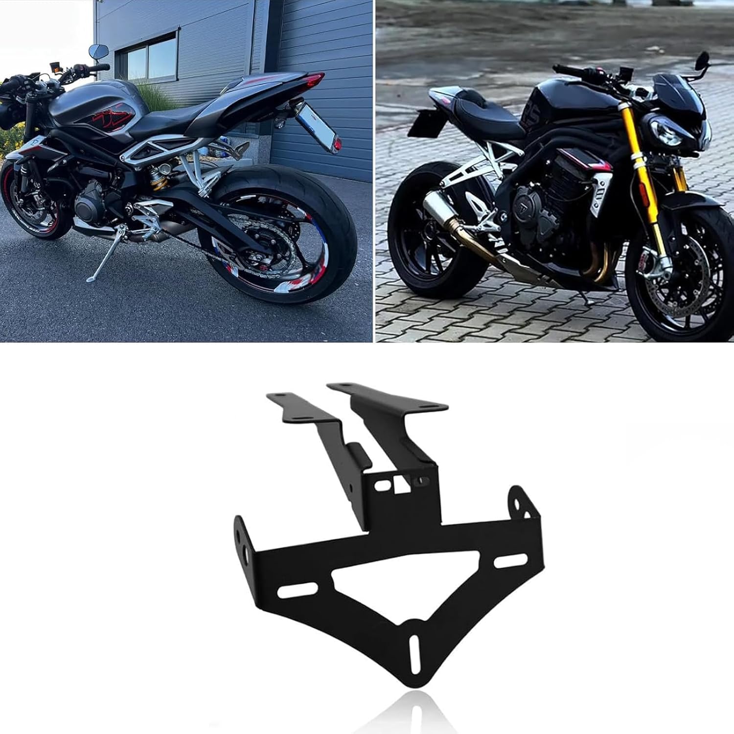 for Speed Triple 1200RR 1200RS 1200 RS RR 2025 2024 2023 2022 2021 Motorcycle New Rear License Plate Holder Bracket Light Tail Tidy Fender