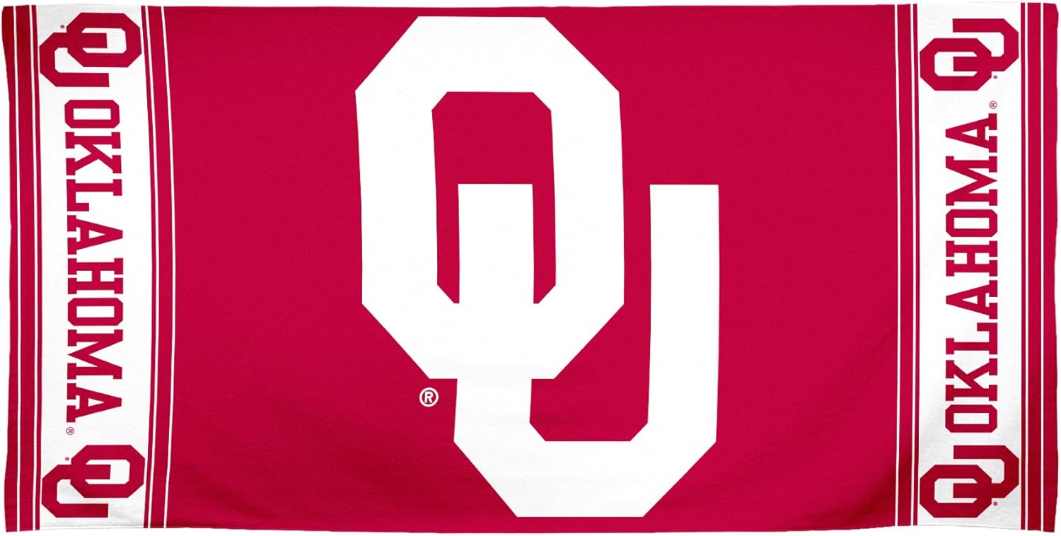 NCAA Oklahoma Sooners 30 by 60 Fiber Reactive Beach Towel