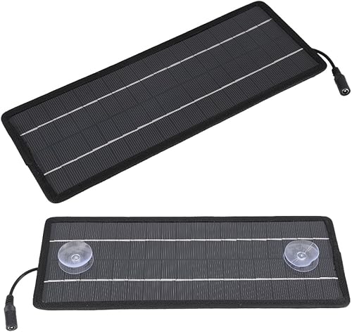 Miniatura 6 de Greensen Cargador de panel solar de 12 V, panel monocristalino para automóvil, camión, autocaravana, barcos, autocaravana