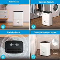 Midea Csendes Párátlanító 20L - Energiatakarékos Légtisztító 50m² Helyiségekhez, Kivehető Tartállyal, 43dB Zajszinttel, Fehér 8