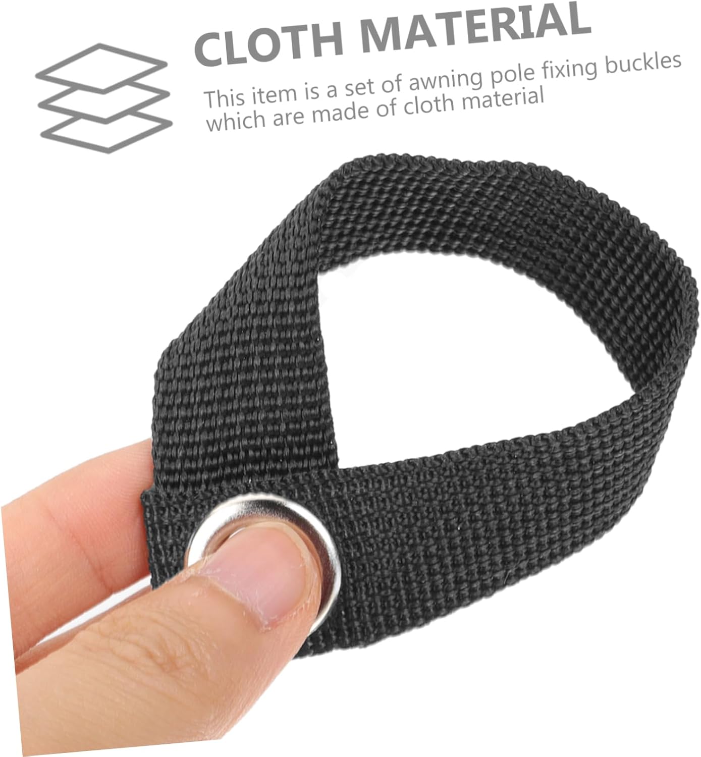 BESPORTBLE 40pcs Versatile Tent Awning Rod Fixed Buckles Lightweight Camping Accessories Tent Setup for Fishing and Outdoor Activities