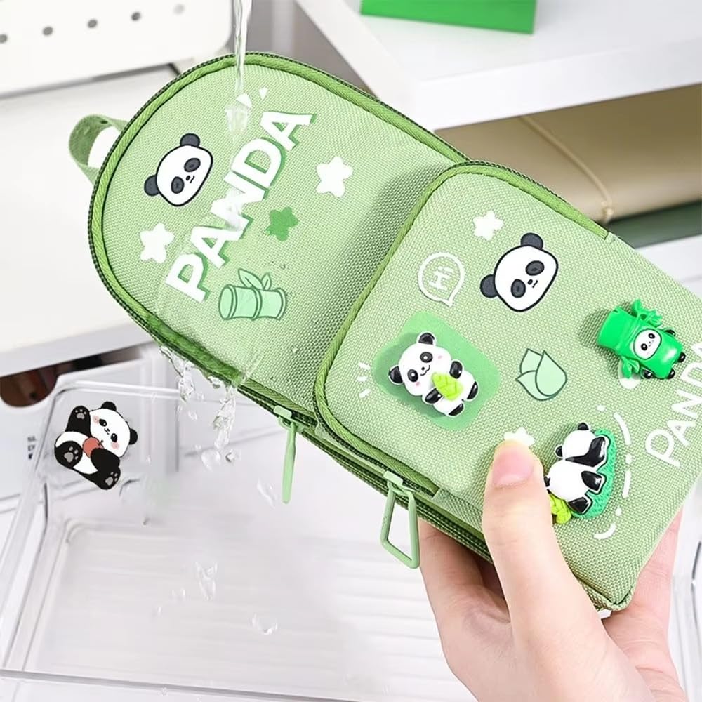 SUPER TOY Girls Pencil Case – Cute Large Capacity 3 Compartment Pouch with Cartoon Charm Design, Canvas Organizer with Handle for School Supplies, Perfect for Kids and Students SUPER TOY Girls Pencil Case – Cute Large Capacity 3 Compartment Pouch with Cartoon Charm Design, Canvas Organizer with Handle for School Supplies, Perfect for Kids and Students