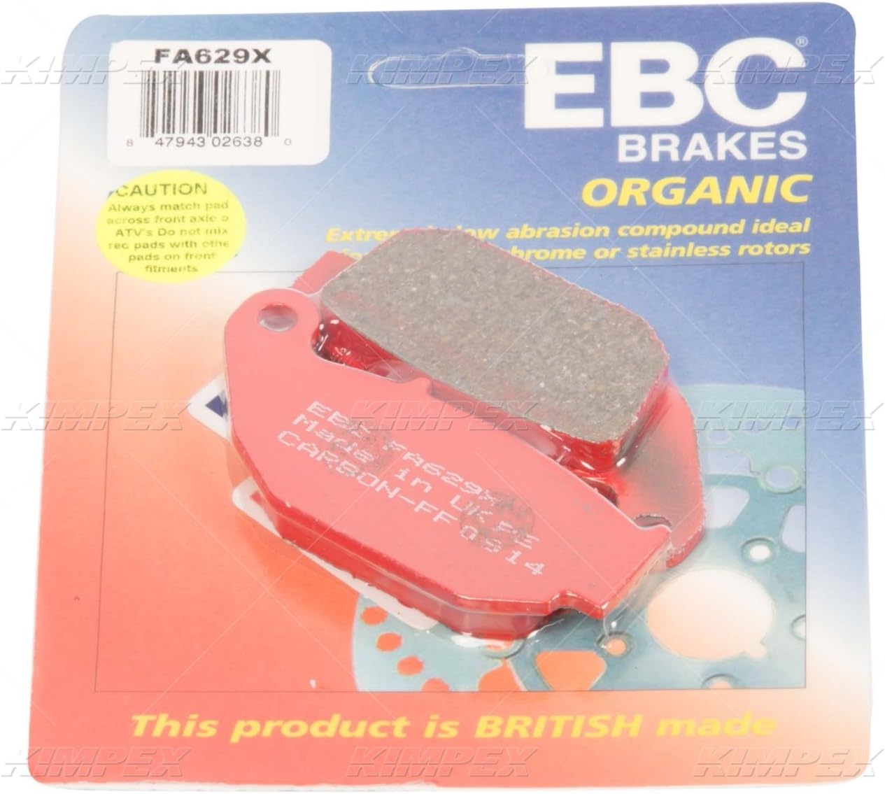 Ebc N/Afa629x Ebc Brake Pads Fa629x New
