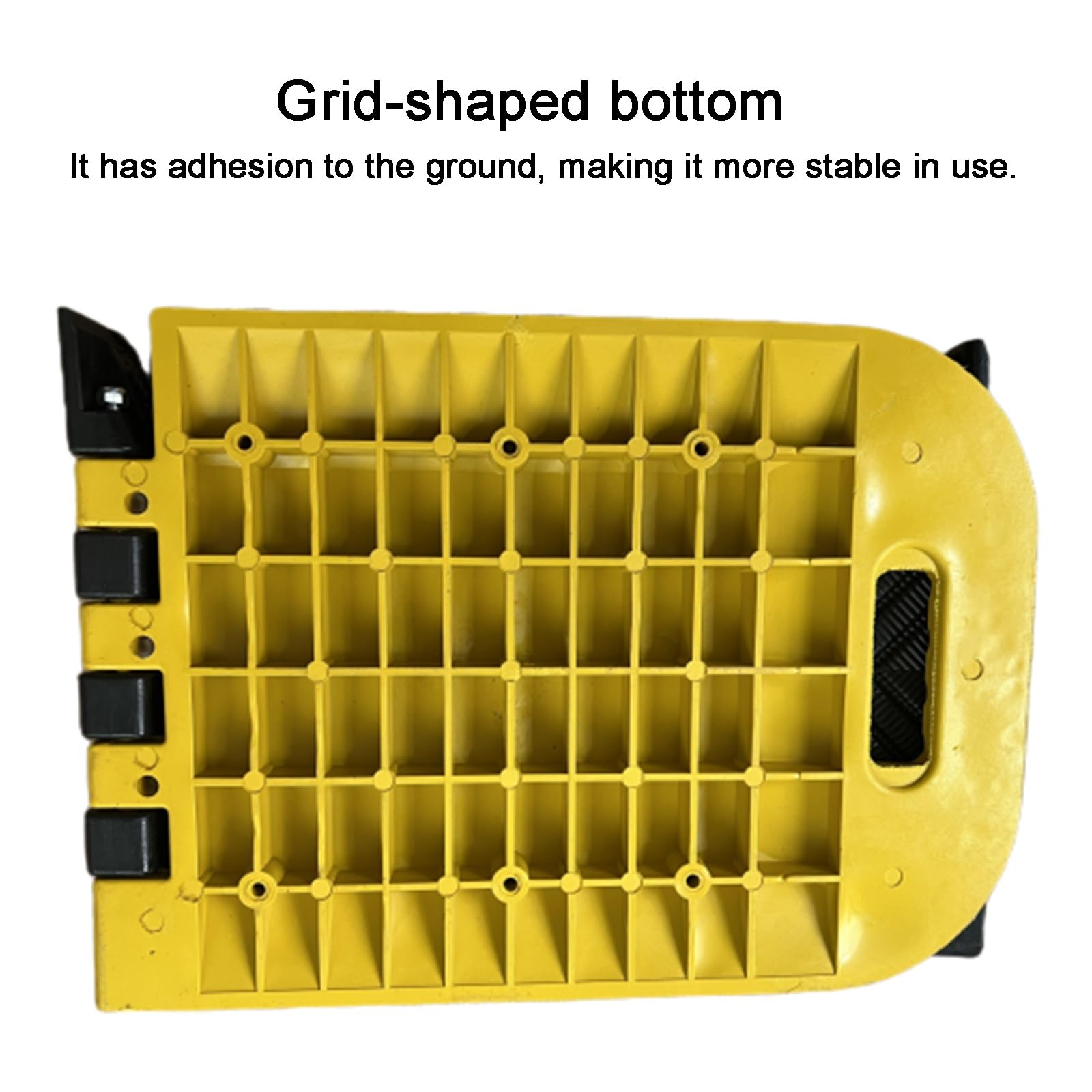 Badenes para Garaje Plegable, Reductor de Velocidad Portátil, 300x25x2,5cm, PU Resistente, Amarillo-negro Reflectante Antideslizante, para Aparcamiento en Garaje