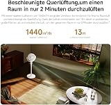 XIAOMI Smart Standing Air Circulation Fan - Standventilator mit 1440m³/h und 3D-Luftverteilung, 2-in-1 Ausziehbarer Standfuß, Ultra Leise 27,9dB(A), Smart Home App-Steuerung, Weiß - 4