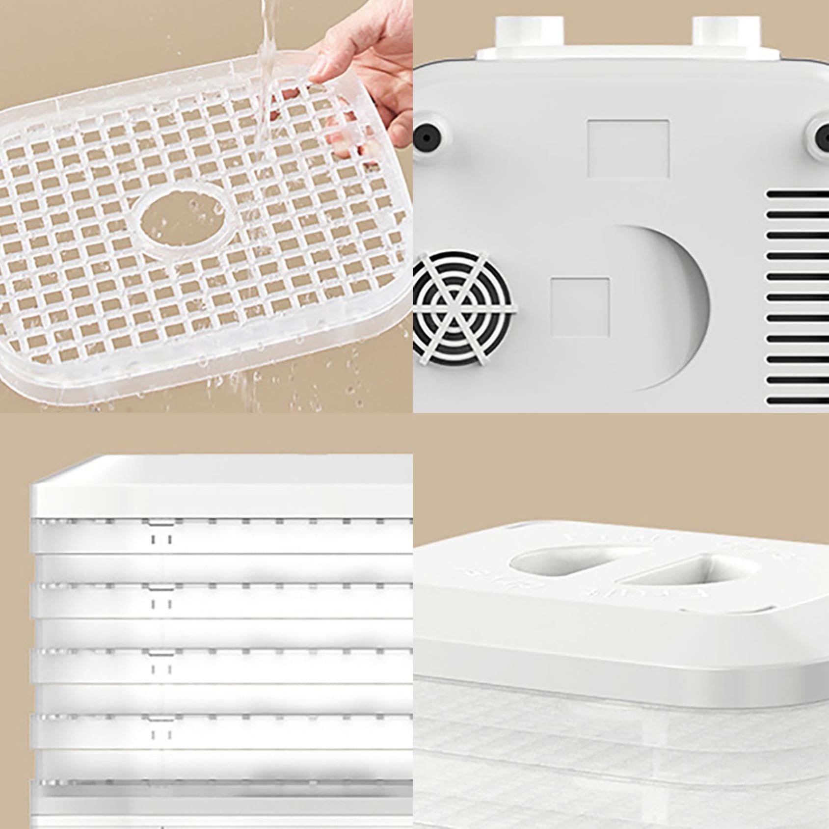 Máquina de liofilización de alimentos para el hogar con 5 bandejas, secadora de dulces con temporizador inteligente y control de temperatura, cafetera de botanas liofilizados para almacenamiento de