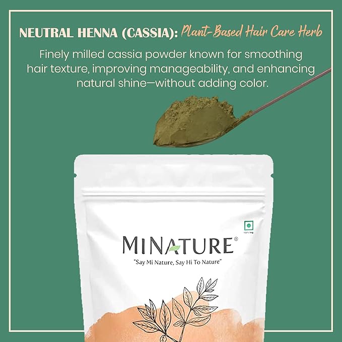 Miniature Neutral Henna Powder Cassia Obovata 227 g Tratamiento Capilar Sin Color miniatura 2