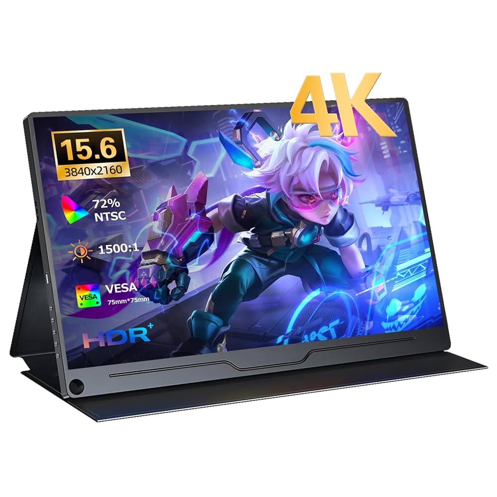 4K モニター 15.6 Adobe RGB メタル ゲーミング IPS液晶