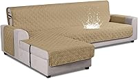 Vista 19 de VANSOFY Fundas de sofá modulares mejoradas, 100 % impermeables, en forma de L, funda reversible para sofá seccional, funda protectora para muebles