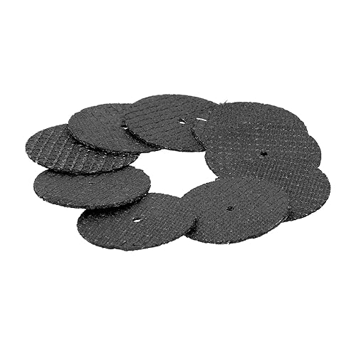 Miniatura 9 de 50 piezas de disco de corte de resina negro mini rueda de corte de rueda de corte eléctrica accesorios para herramientas rotativas de corte en