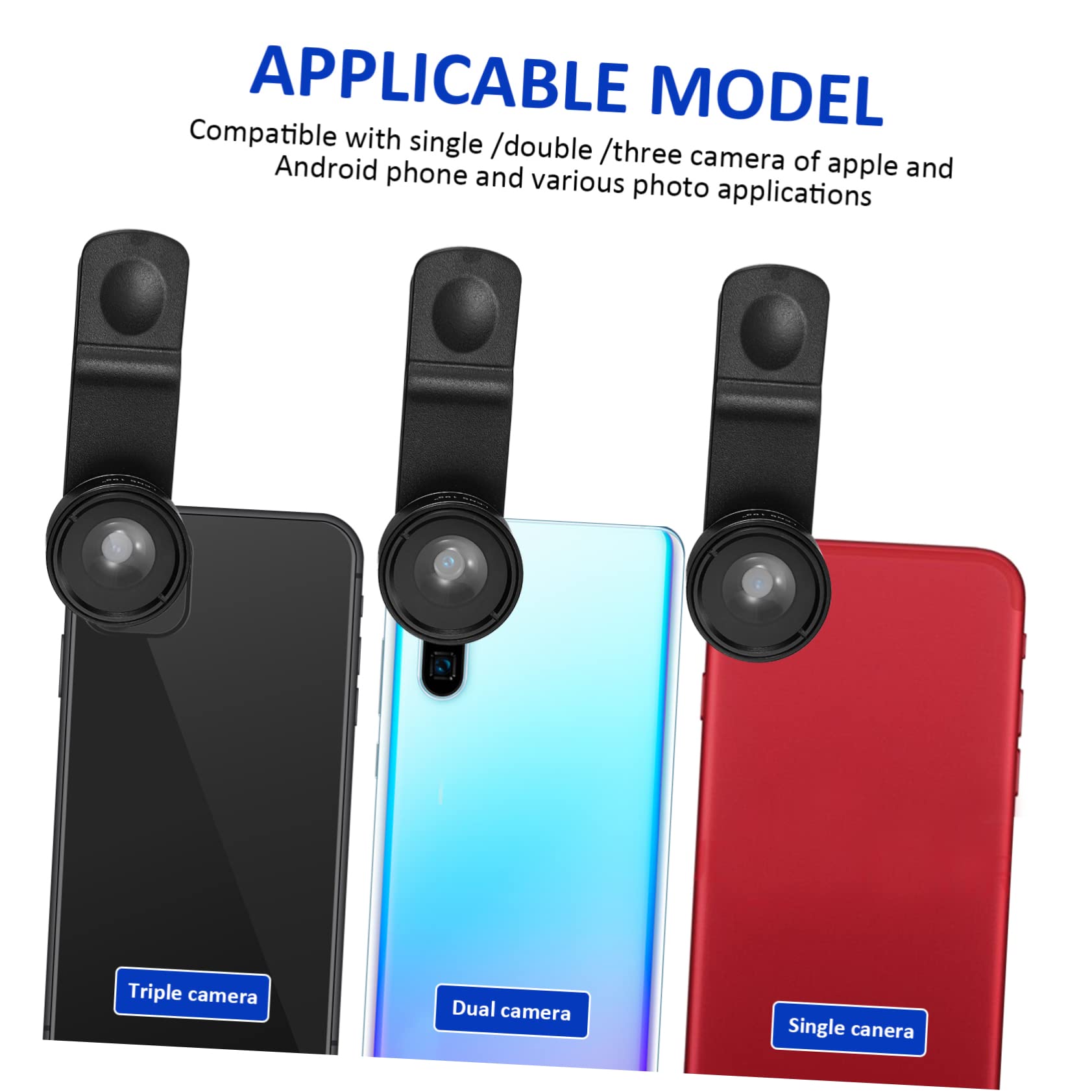 1set Kit Di Lenti Per Smartphone Di Lenti Multifunzionali Con Grandangolo Macro Fisheye e Cpl Per Fotografia Di Persone Paesaggi e Architettura Facile Da Trasportare e Utilizzare