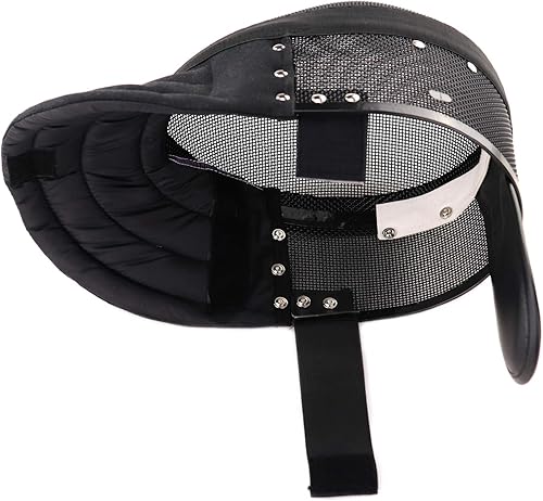 Vista 5 de LEONARK Armoury Casco Hema - Máscara de entrenador de esgrima - Máscara de grado nacional certificada CE 350N - Equipo de protección de esgrima