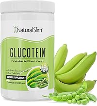 NaturalSlim Resistant Starch with Organic Green Banana Flour and Pea Starch Blend - Non-GMO & Gluten Free - Metabolism & Gut Health Support - 16 Servings