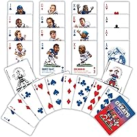 Vista 2 de Masterpieces NFL Buffalo Bills - Baraja de 54 cartas con licencia oficial para adultos y niños, juego de póquer y accesorio coleccionable