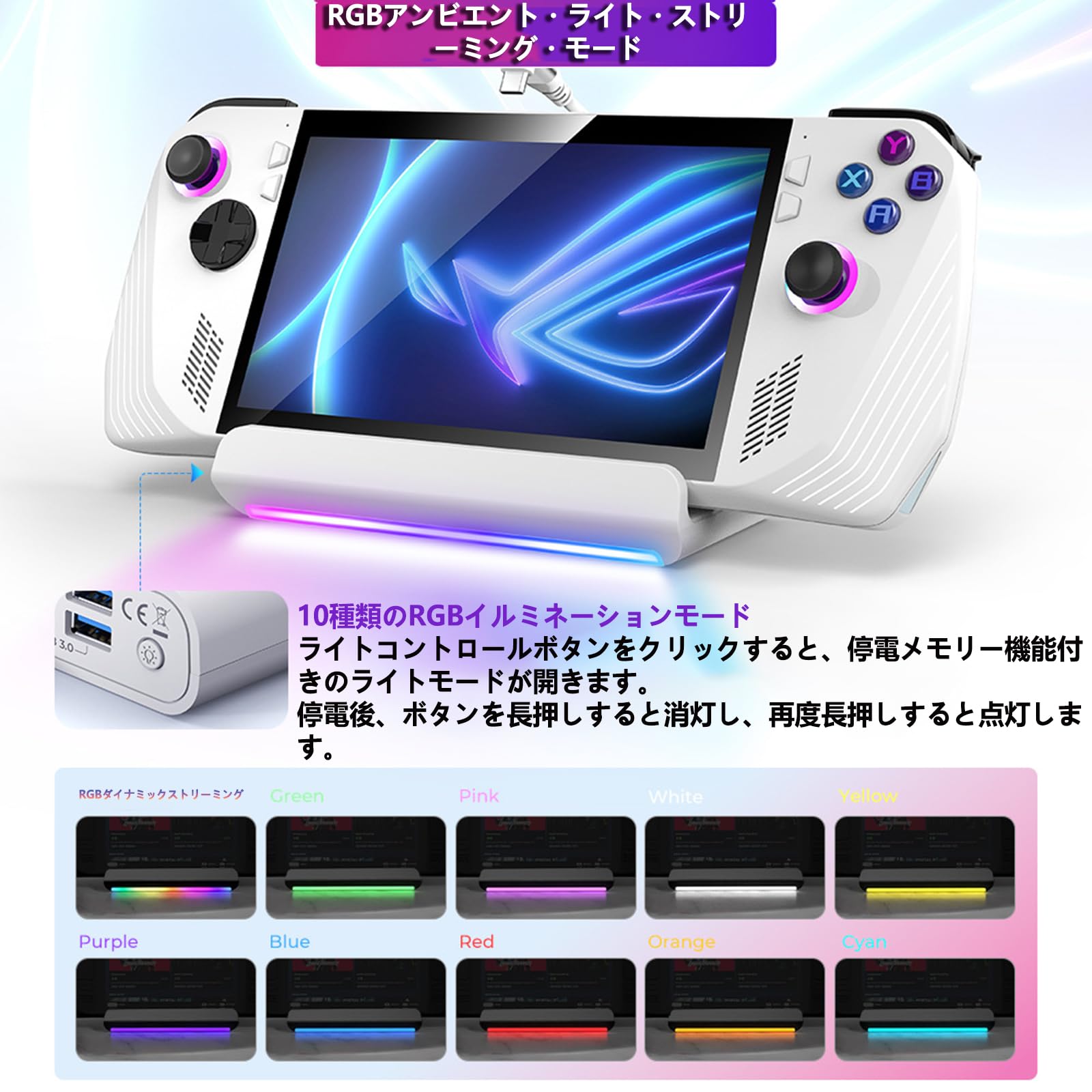 Amazon.co.jp: ROG Ally/Legion Go/Steam Deck OLED/Switch用ドック 