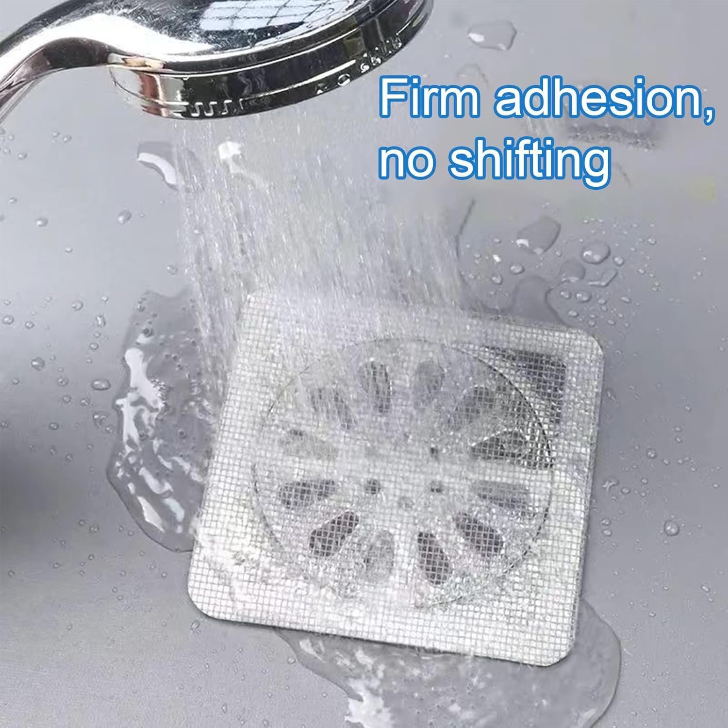AASHRIT 10 Pcs Disposable Shower Cover Hair Catcher Shower Drain Mesh Stickers, Bathroom, Laundry, Bathtub, Kitchen Shower Drain Floor Sink Strainer Filter Mesh ADS-1