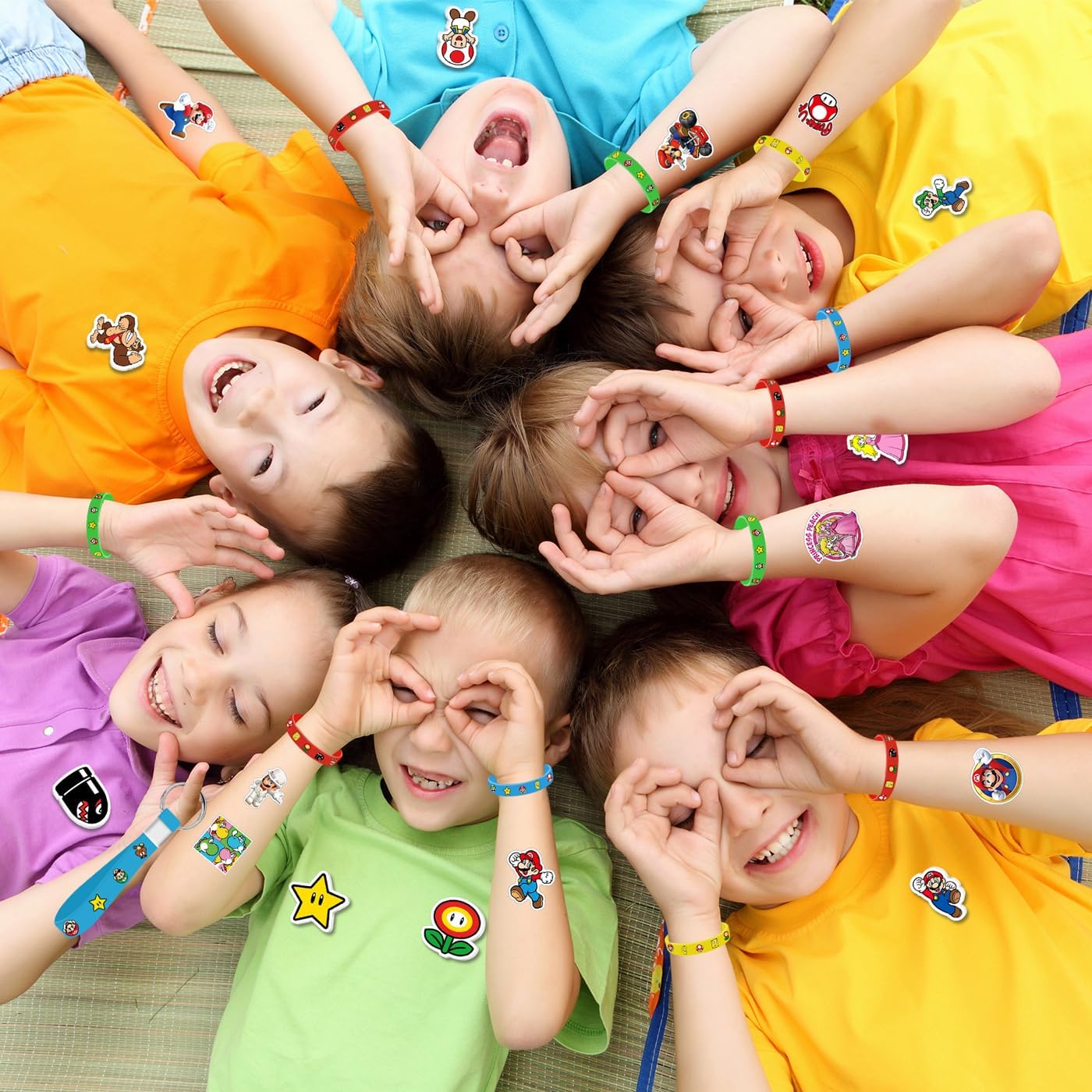 Mario Birthday Party Supplies, 86PCS Birthday Gifts Set for Mario Theme Party