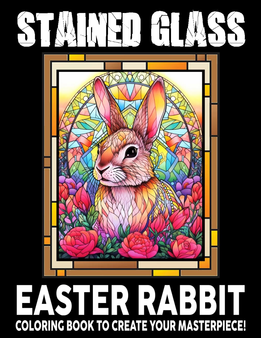 Stained Glass Easter Rabbit Coloring Book: Ornate Glass Bunnies Coloring Pages featuring Magical Bliss And Stained Art Patterns Designed for All Ages To Relax