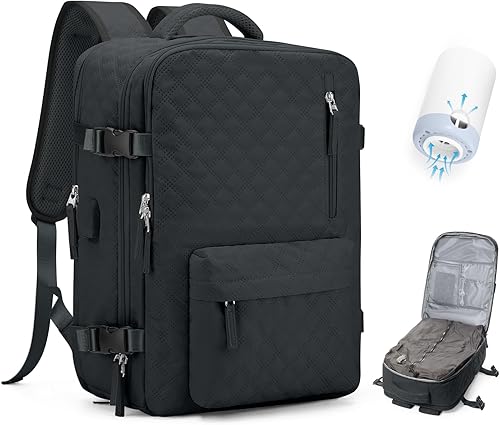 Vista 415 de VECAVE Mochila de viaje para laptop, mochila aprobada para vuelos,Mochila deportiva para universidad casual, E-peacockblue, Mochila para laptop