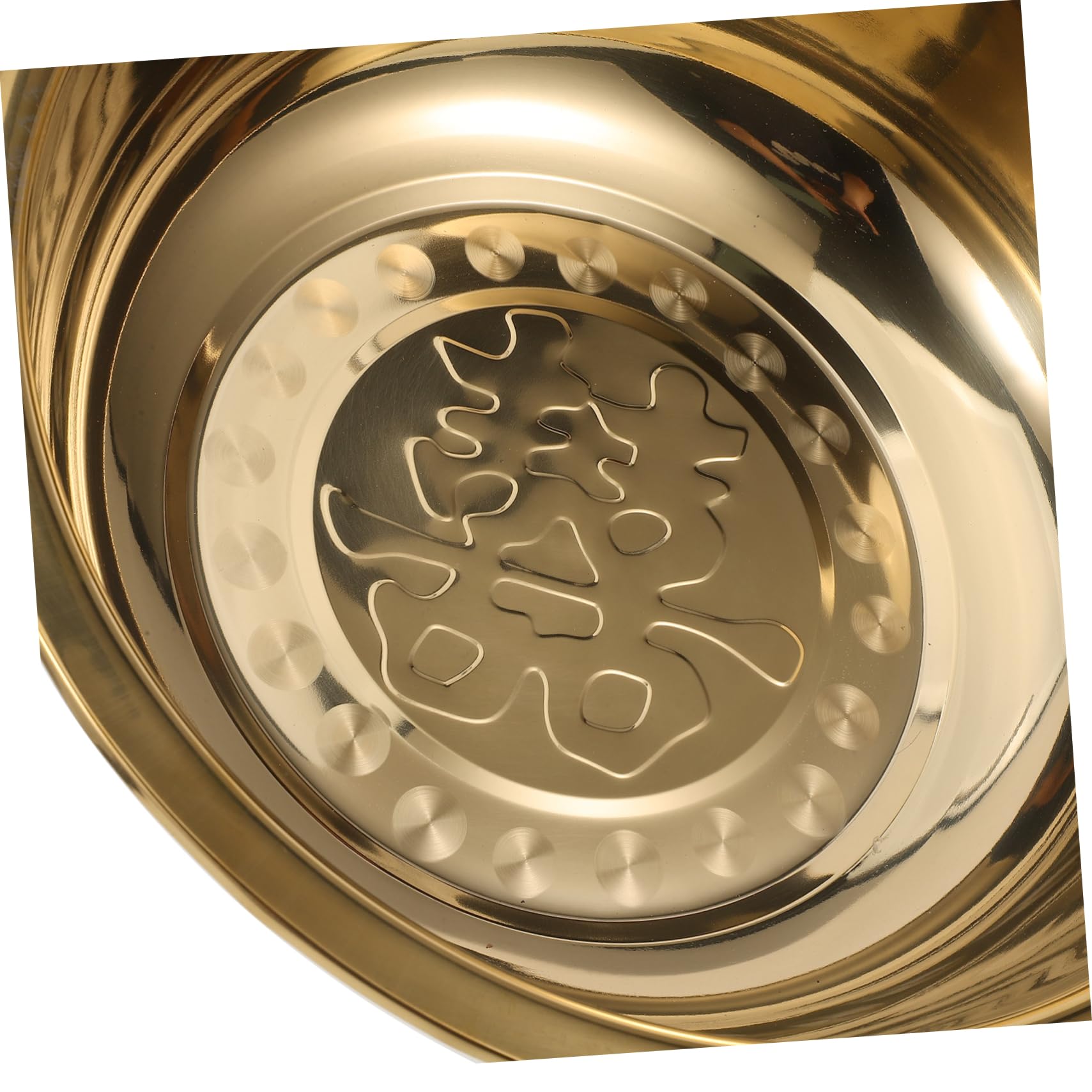DOITOOL Lavabo de Metal Dorado para Salón y Cocina, Lavabo Decorativo Multifuncional de Acero Inoxidable, Adecuado para Uso Hogar y Limpieza