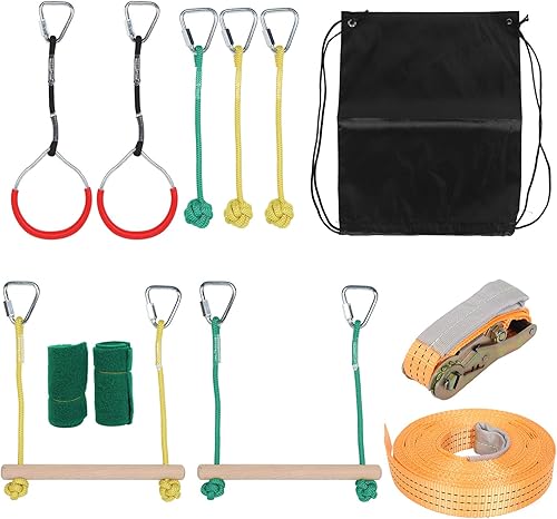 Zerodis Climbing Rope Set, Climbing Set, Obstacle Course for Outdoor Garden