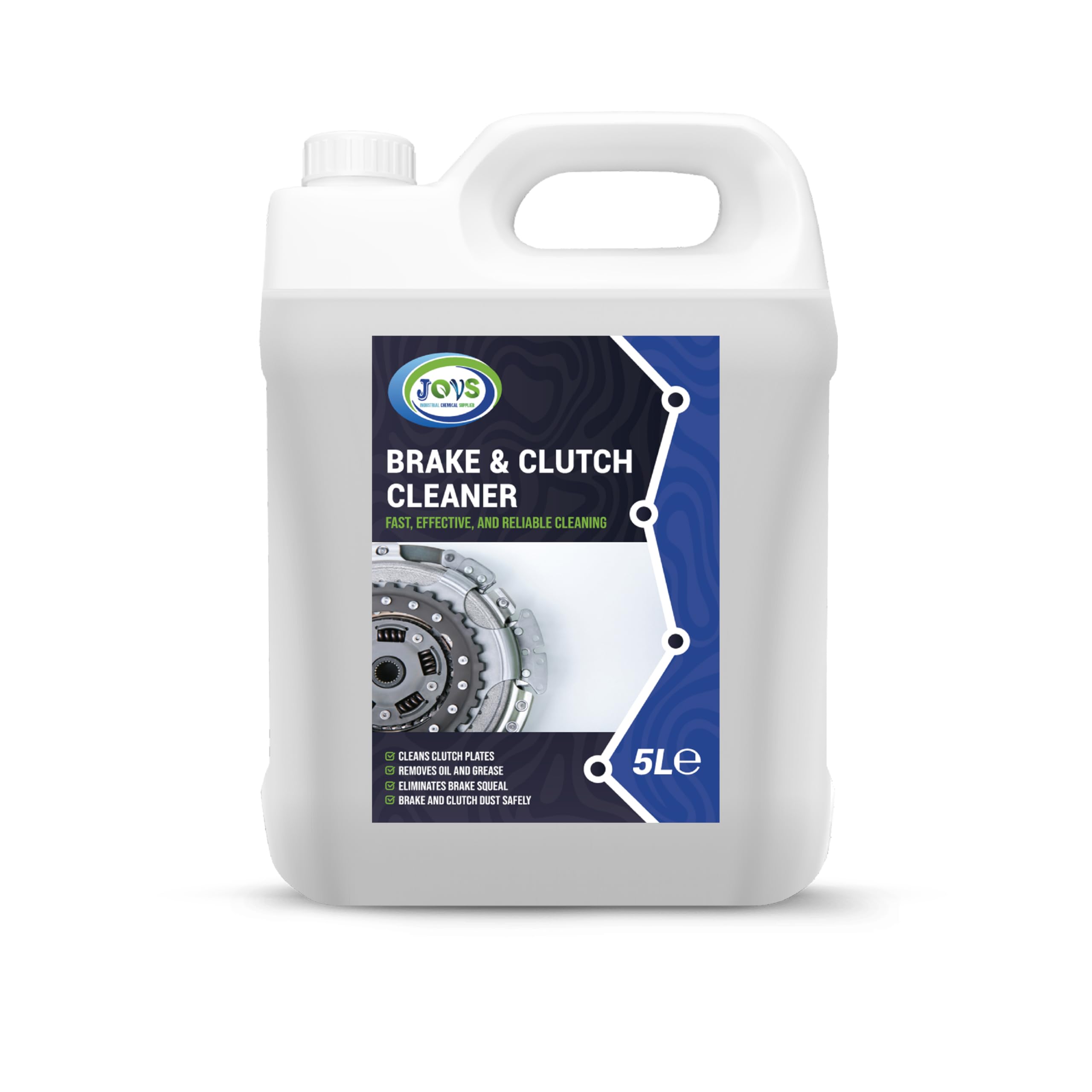 JOVS Brake and Clutch Cleaner 5L – Dust, Grease, and Oil Remover! Powerful Cleaning, Precision Degreasing, and Rust Removal for Peak Automotive Performance