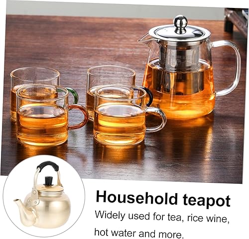 Miniatura 9 de HEMOTON Hervidor de té para el hogar, arroz crudo coreano, almacenamiento de vino, olla de aluminio, hervidor de agua antifugas, hervidor de sopa