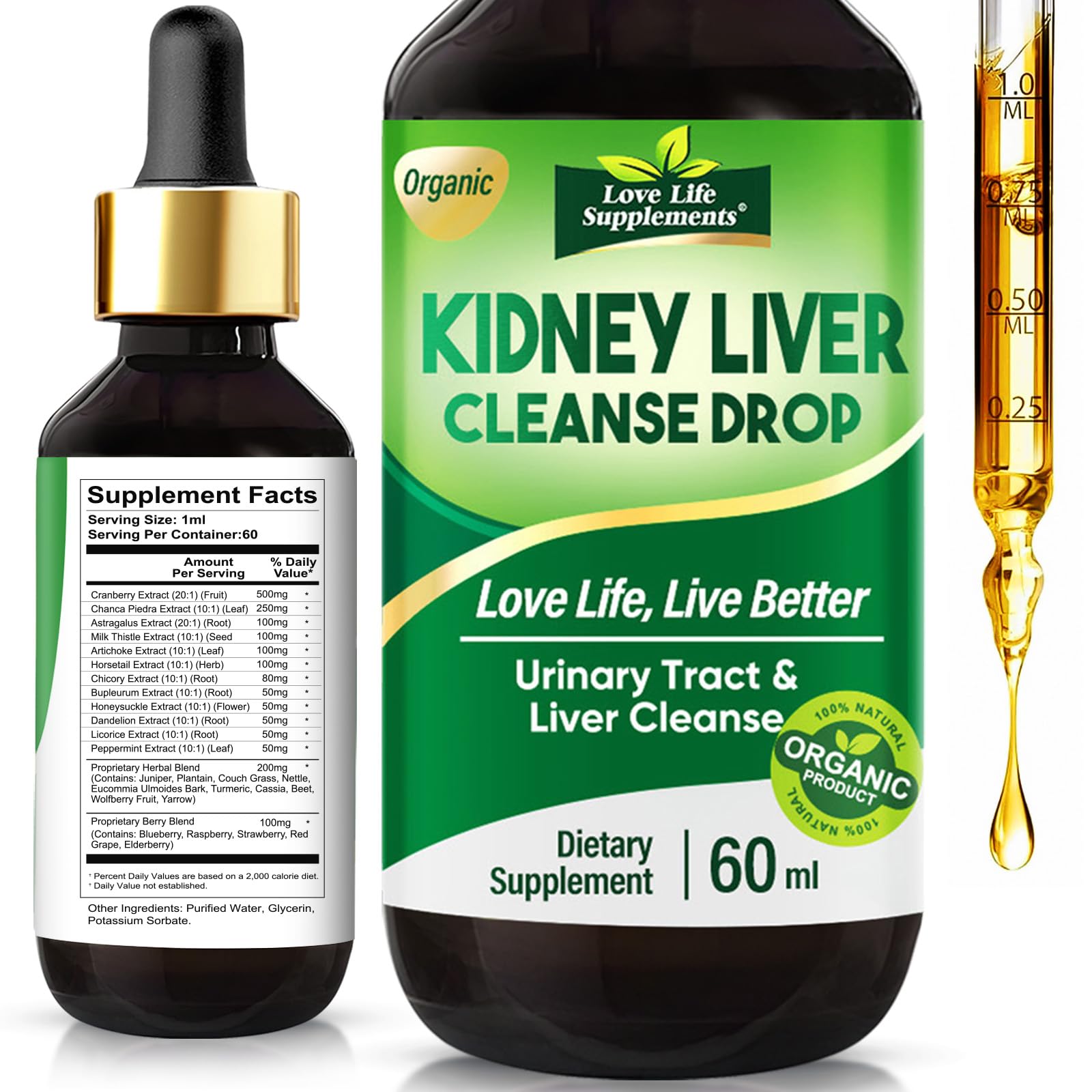 Love Life Supplements Liver Cleanse Detox & Repair Drops - A top choice for liver cleanse detox & repair.