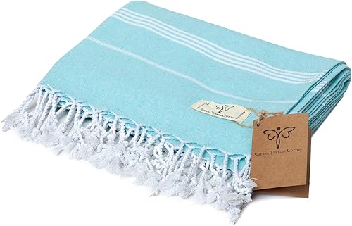 Miniatura 7 de SMYRNA TURKISH COTTON - Juego de 2 toallas de mano turcas originales de la serie clásica, 100% algodón, 16 x 40 pulgadas, toalla decorativa de baño