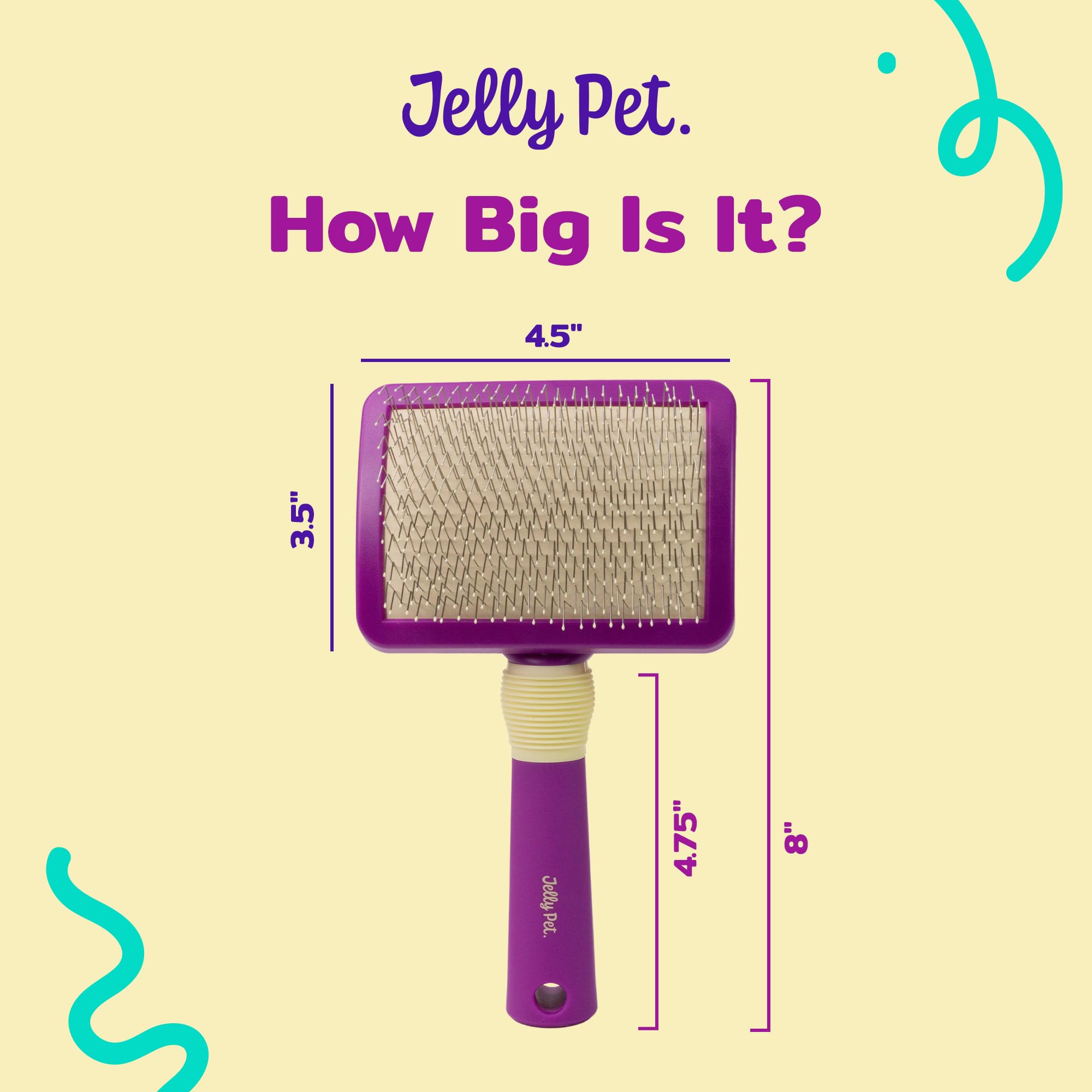 Jelly Pet Cepillo giratorio deslizante, cabezal de cepillo móvil