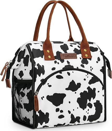 Miniatura 8 de LOKASS - Lonchera térmica con apertura amplia, gran capacidad para bebidas y snacks, organizador de nailon durable y térmico con correa de hombro