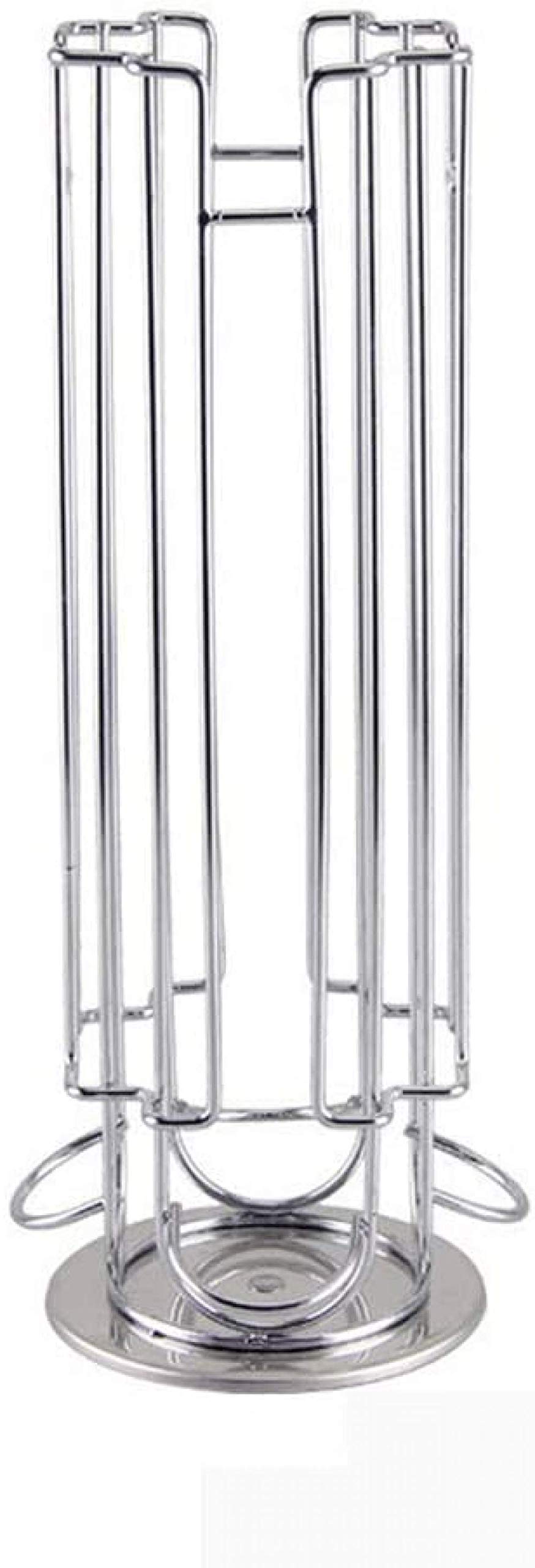 Soporte para cápsulas de café de metal de alta calidad, soporte cromado para torre, soporte para almacenamiento de cápsulas de café para cápsulas Dolce Gusto de 18 piezas,