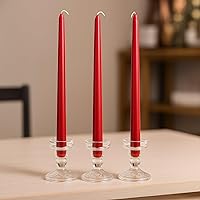 Vista 28 de Efavormart Paquete de 5 Velas cónicas negras premium sin aroma de 9" con mecha acanalada, velas altas de cera para cena