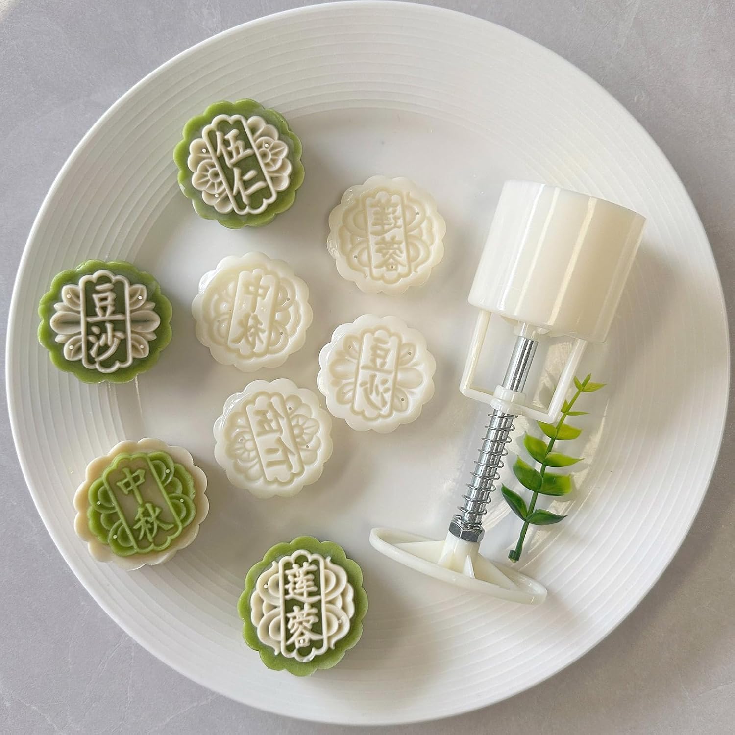 Chinese Pastries Cookie Stamp Hand Pressed Mold Festival Cake Molds Dessert ABS For Cooking Lover Home Baking Supplies