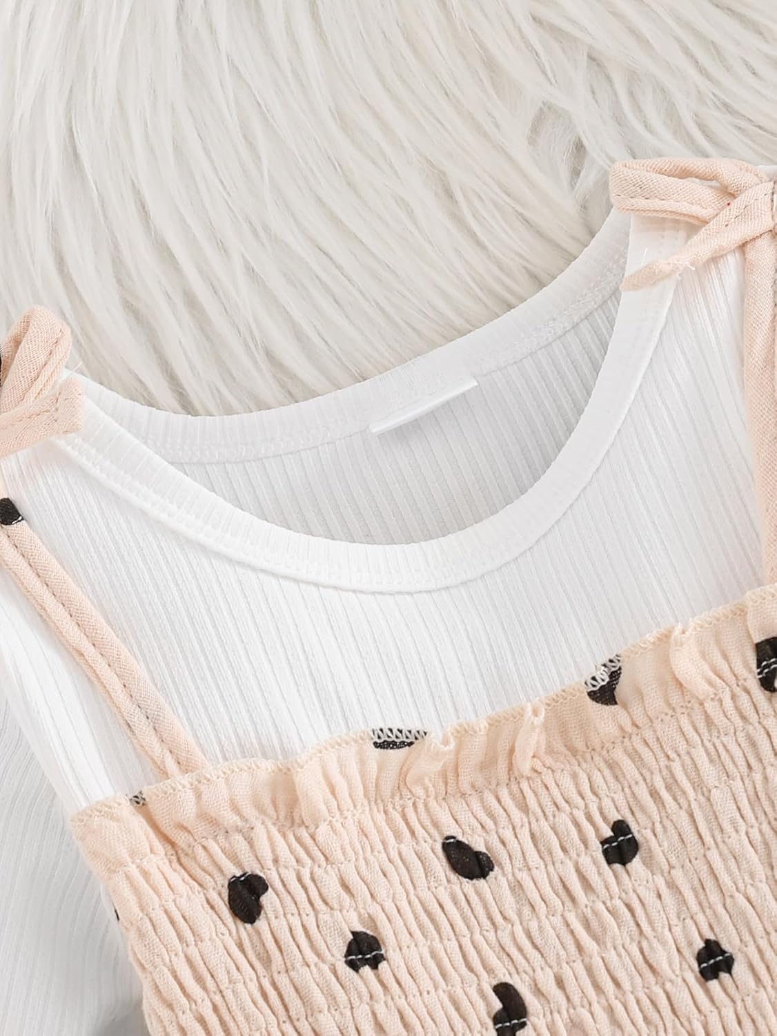 Ichigobaby Baby Toddler Girl Clothes Long Sleeve Shirt Tops Wide Leg Pants Little Girl Kids Clothes 2 Piece Fall Outfits - Image 4