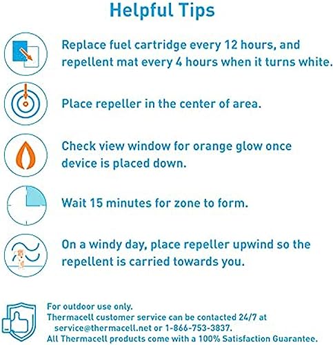 Miniatura 37 de Thermacell MR300 - Repelente de mosquitos portátil, altamente efectivo, incluye repuestos de 12 horas de larga duración, no es aerosol, libre