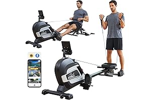 Magnetic Rower Workout Machine for Home Use by Pooboo