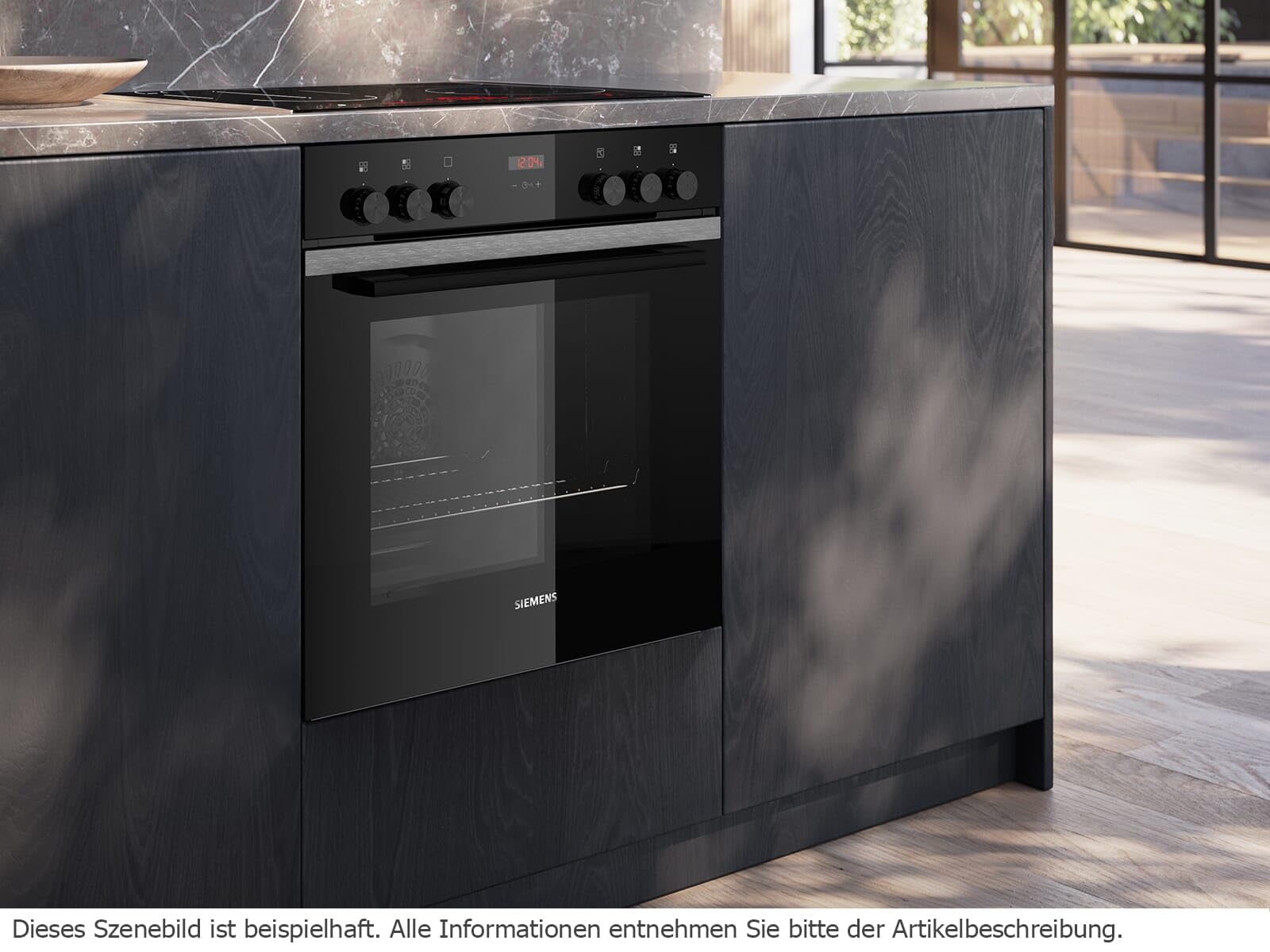 Siemens iQ300 Einbauherd 60 x 60 cm Edelstahl 3D Heißluft HE213ABS4