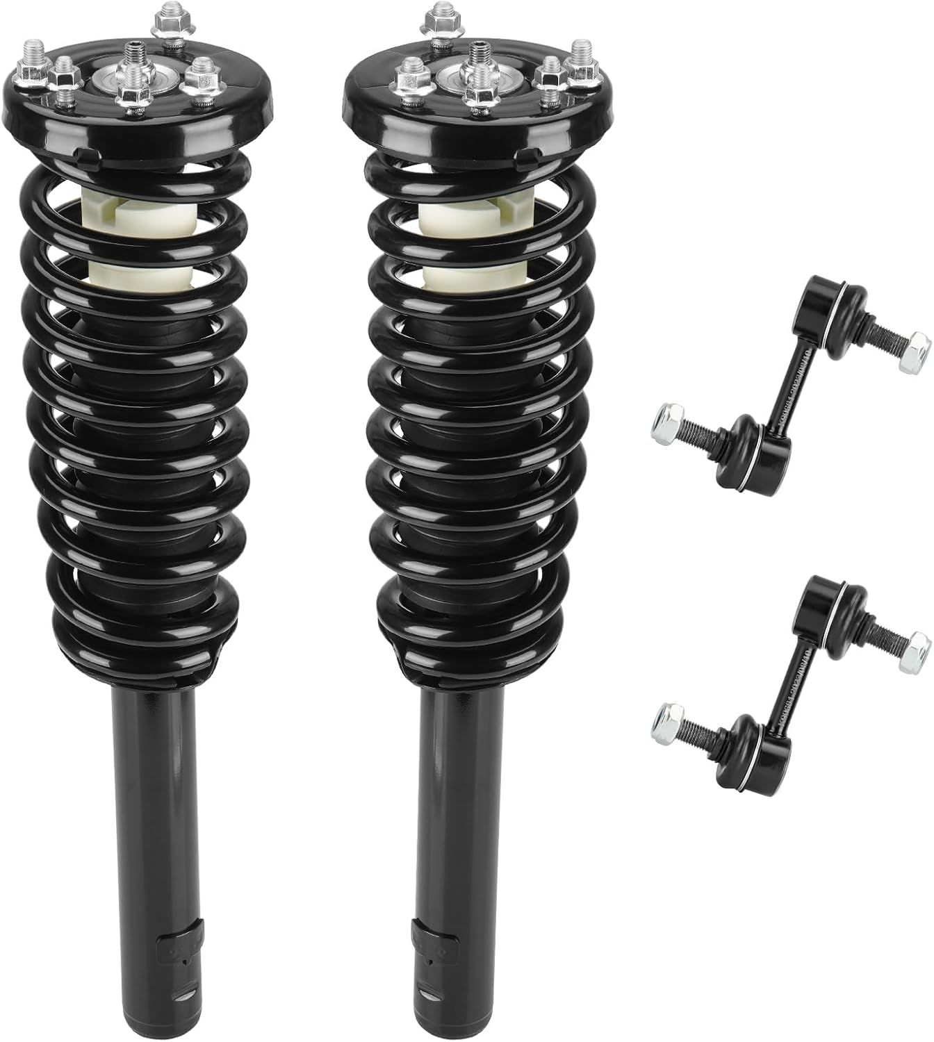 Front w/Coil Strut & Sway Bar Links for Honda Accord 2003 2004 2005 2006 2007, Shock Spring Assembly Absorber Replace for 172123L, 172123R, K90660, K90661, 4pc