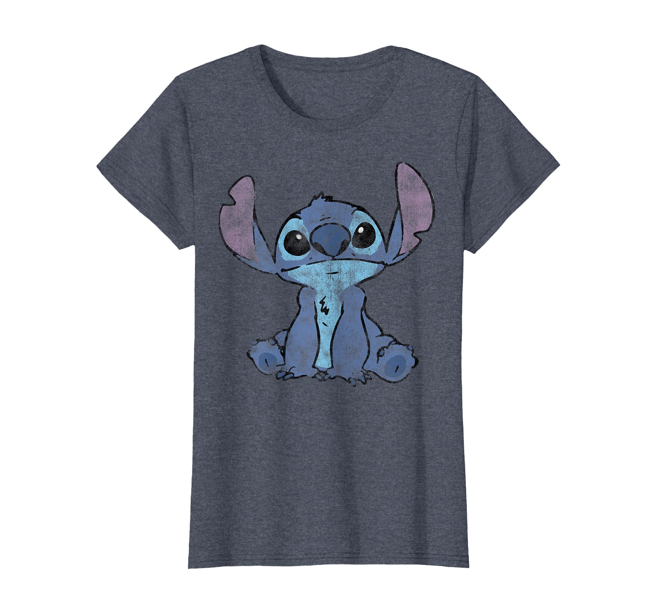 Disney Lilo &amp; Stitch Distressed Stitch Portrait T-Shirt