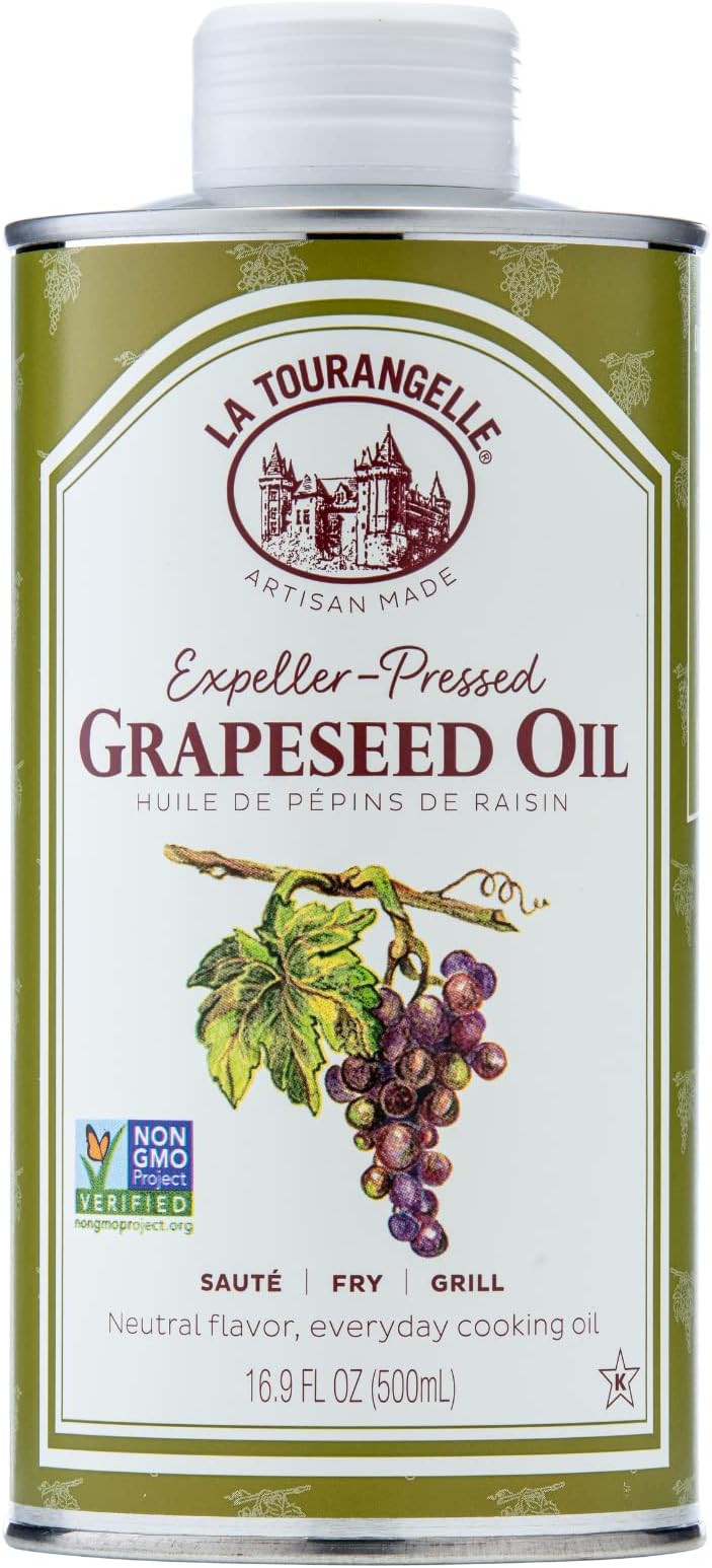 La Tourangelle, ExpellerPressed Grapeseed Oil, High Heat Neutral Cooking Oil, Cast