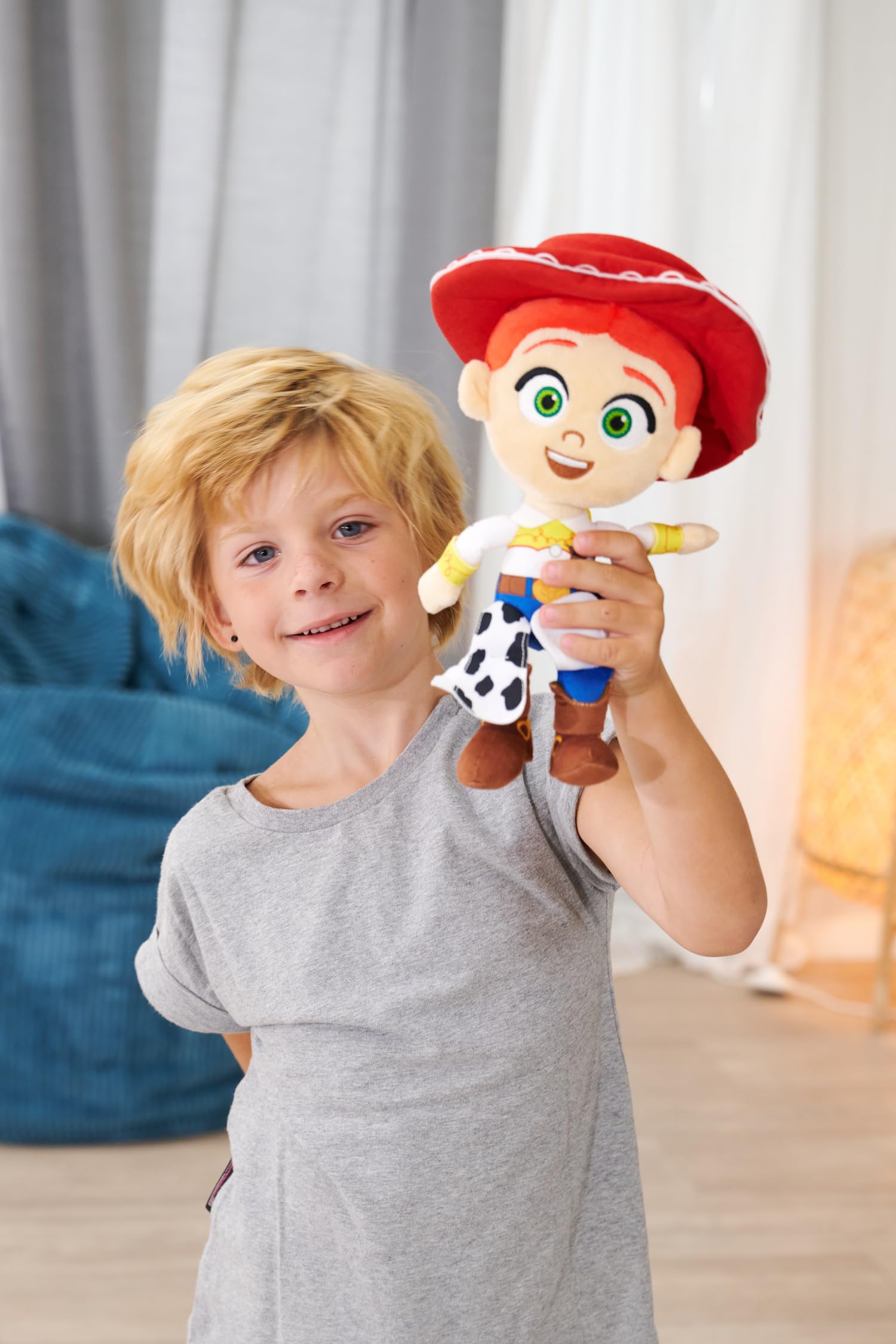 Disney Pixar Toy Story 5 Jessie pluszowa przytulanka (25 cm) z Toy Story, miękka pluszowa zabawka, pomysł na prezent dla dzieci i fanów, od 0 miesięcy