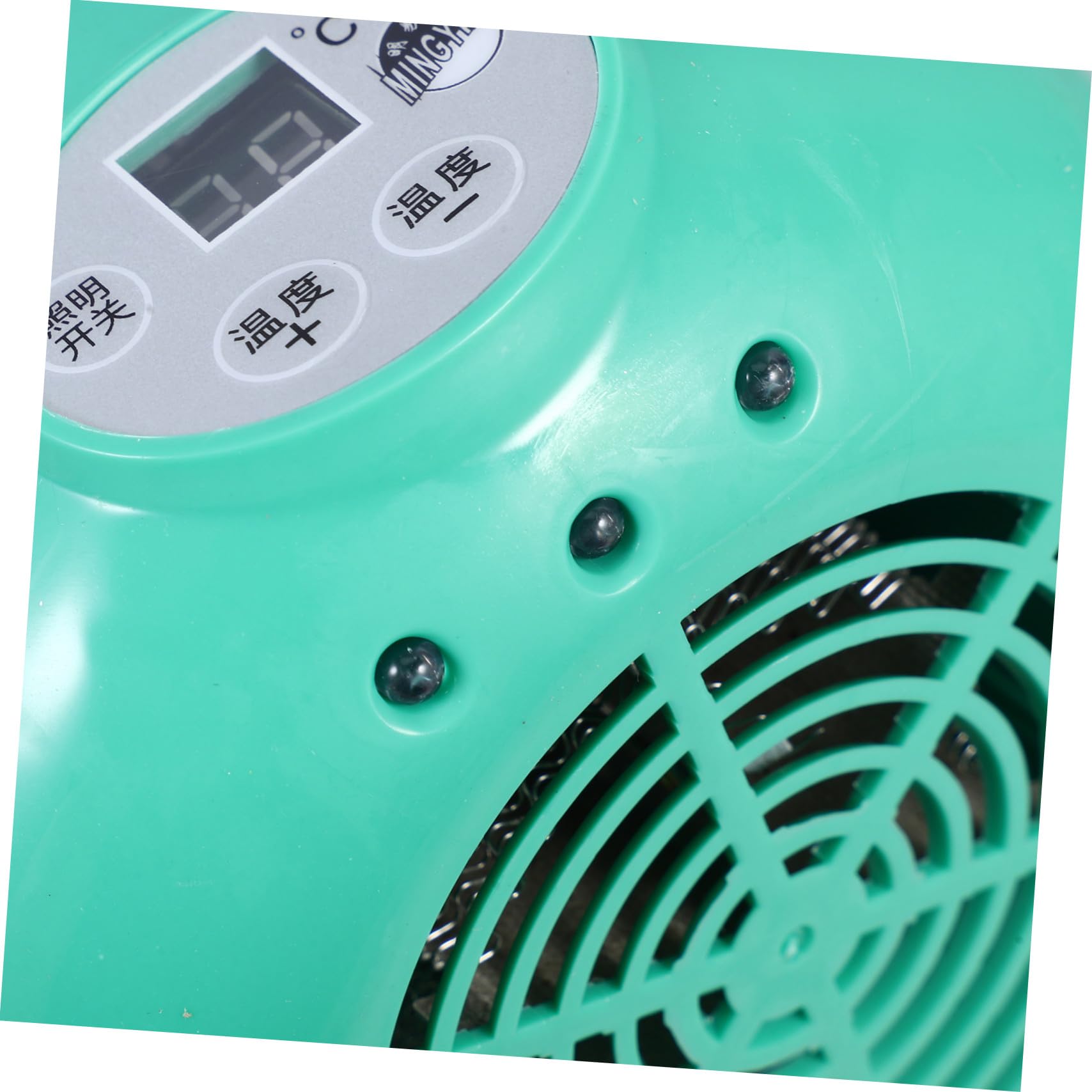 INOOMP Lampada Riscaldante per Rettili Temperatura Intelligente Verde | Emissione senza Luce, Corpo in Plastico e Metallo, Adatta per Criceti e Rettili, Alta Efficienza Termica